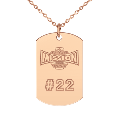Chicago Mission Player’s Number Tag Large