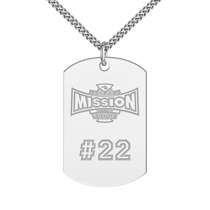 Chicago Mission Player’s Number Tag Large