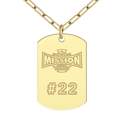 Chicago Mission Player’s Number Tag Large