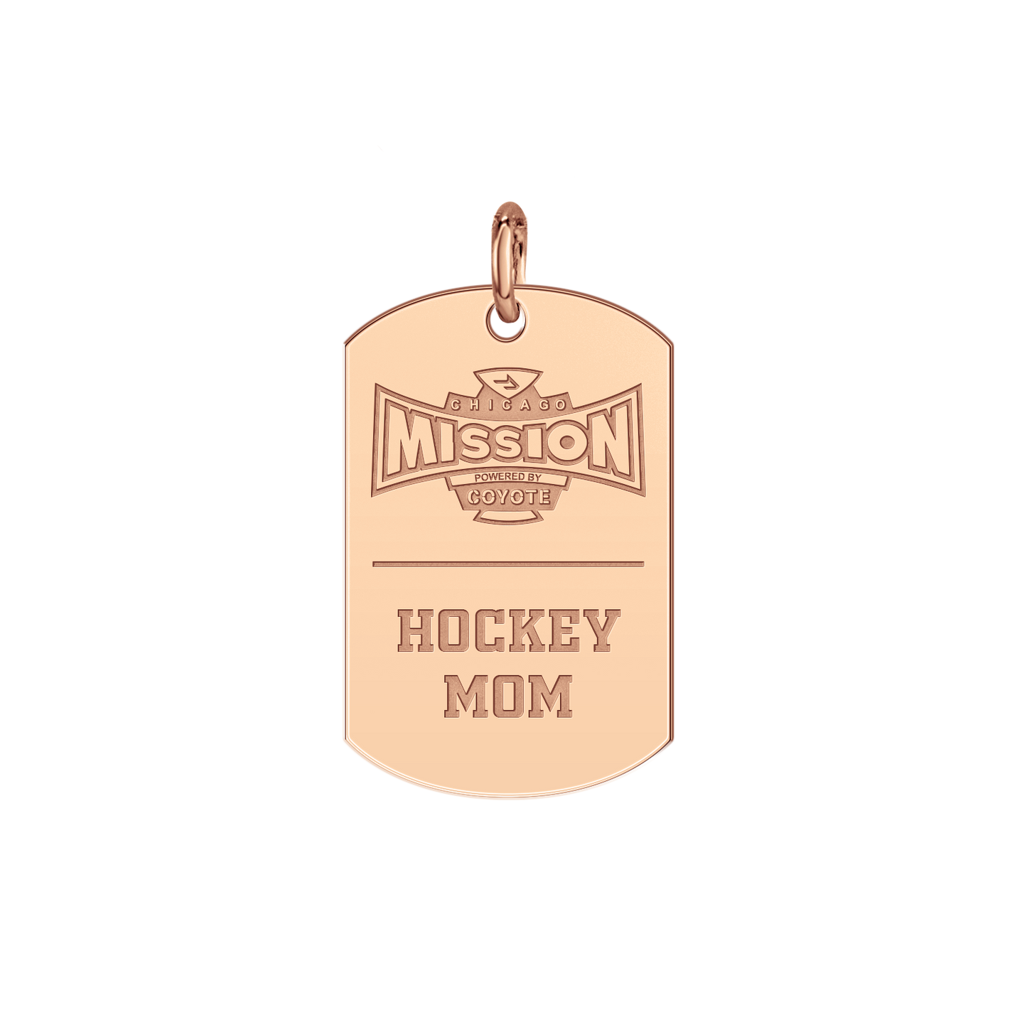 Chicago Mission Hockey Mom Tag