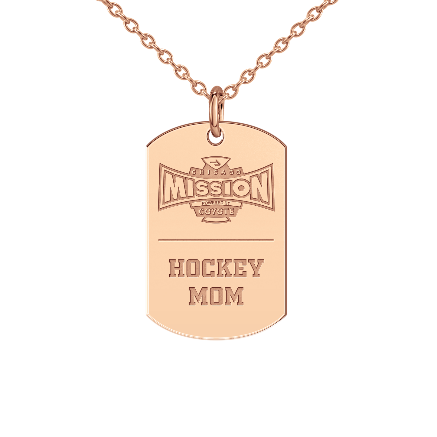 Chicago Mission Hockey Mom Tag