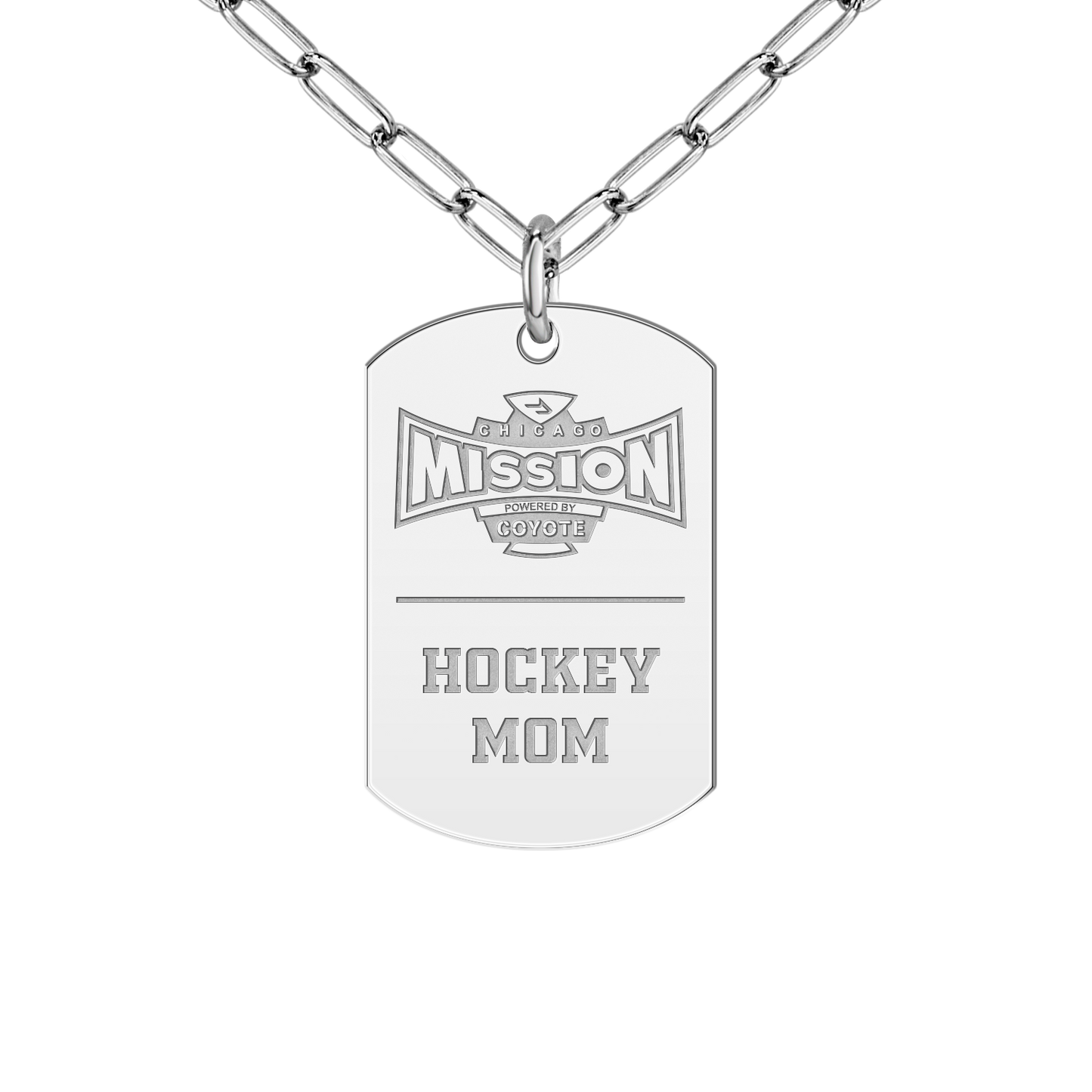 Chicago Mission Hockey Mom Tag