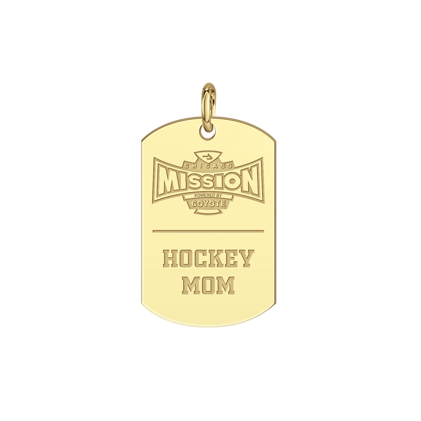 Chicago Mission Hockey Mom Tag