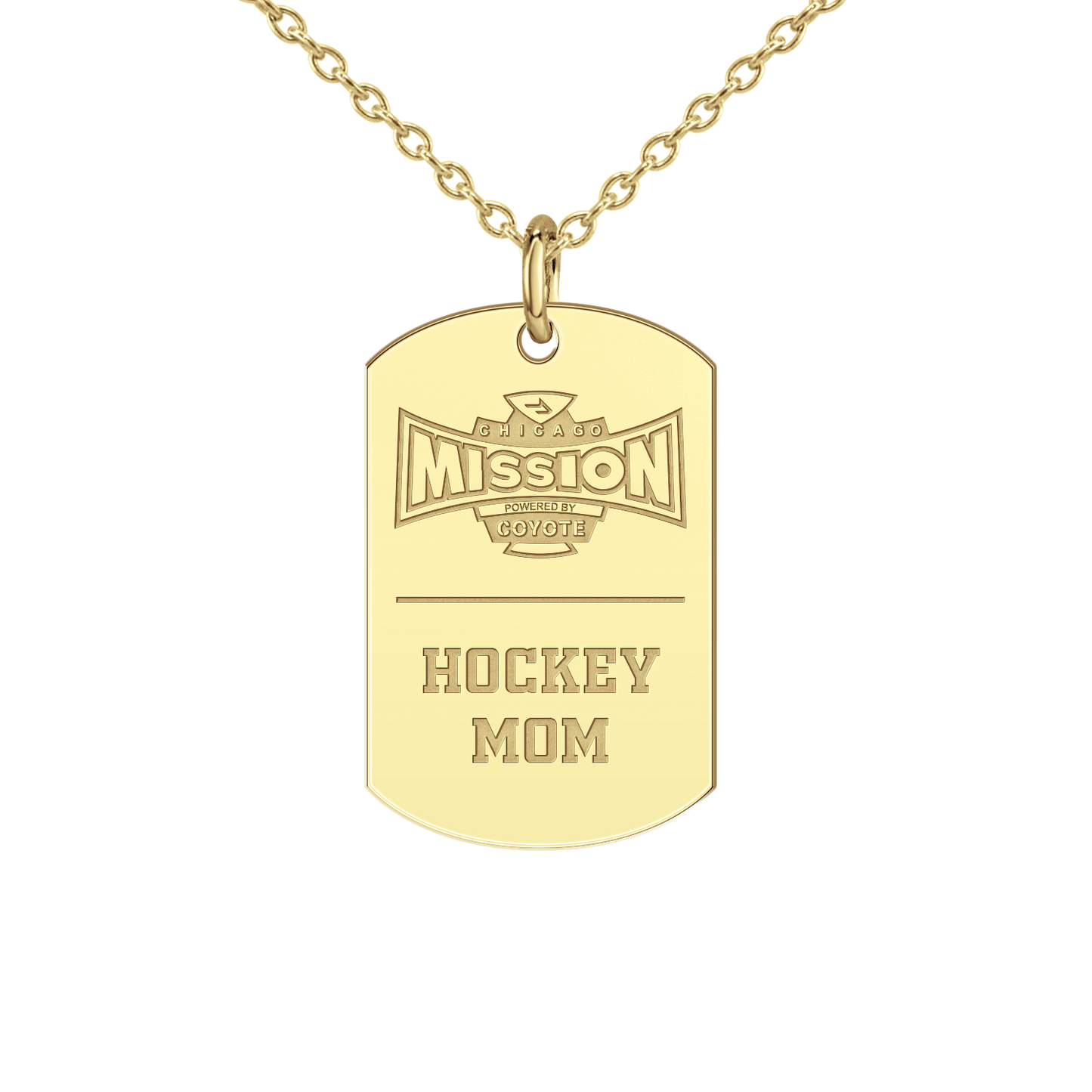 Chicago Mission Hockey Mom Tag