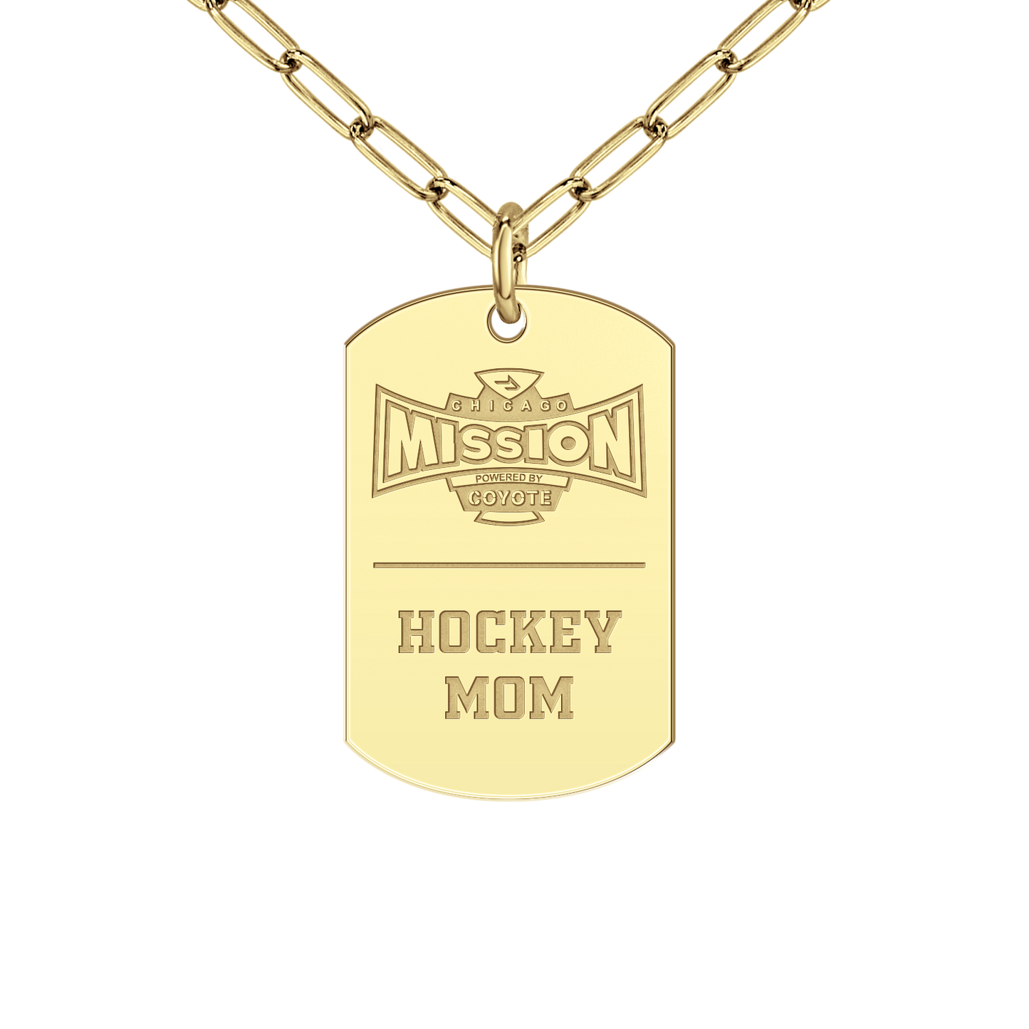 Chicago Mission Hockey Mom Tag
