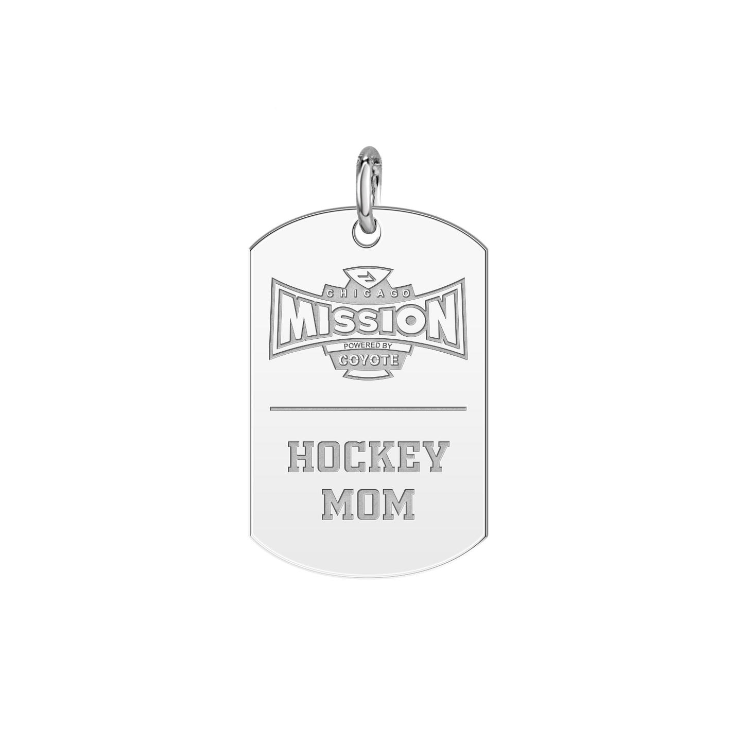 Chicago Mission Hockey Mom Tag