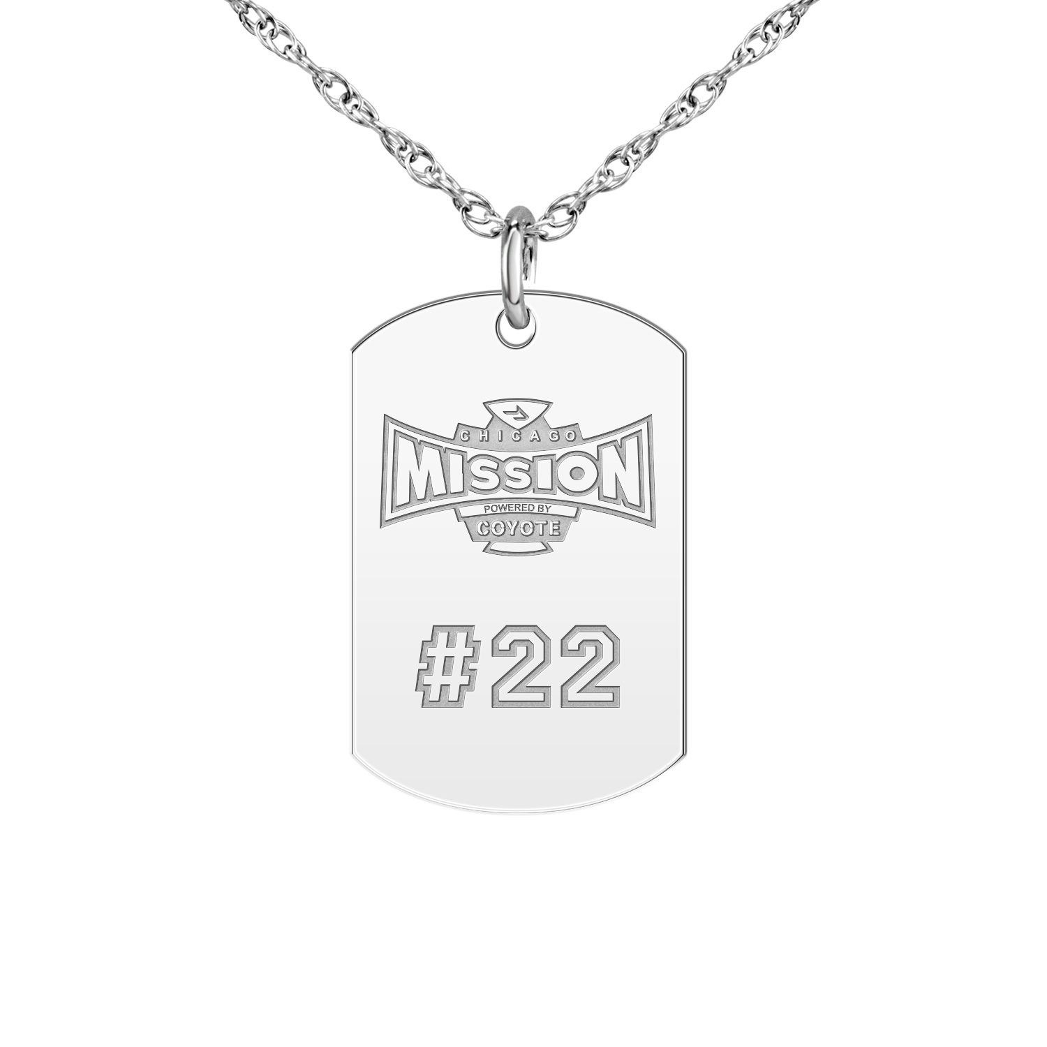 Chicago Mission Player’s Number Tag Small