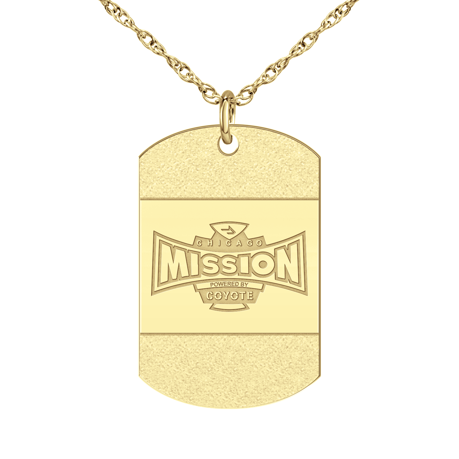 Chicago Mission ICED Signature Tag Large