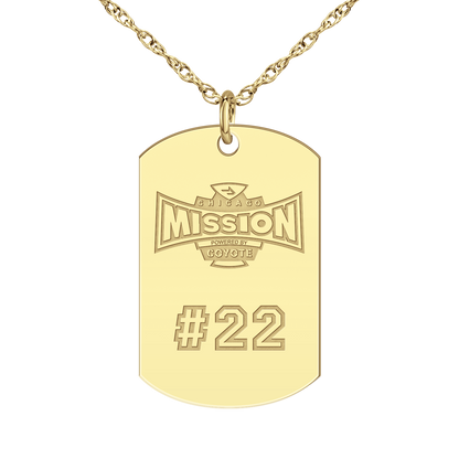 Chicago Mission Player’s Number Tag Large