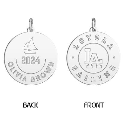 Loyola Academy Sailing Disc Tension Key Chain
